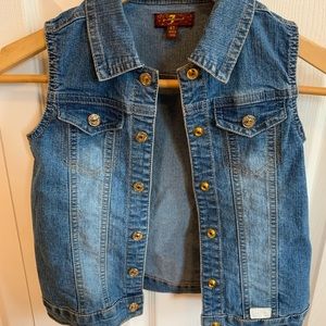 Adorable 7 for all Mankind kids vest 💕💙❤️♥️